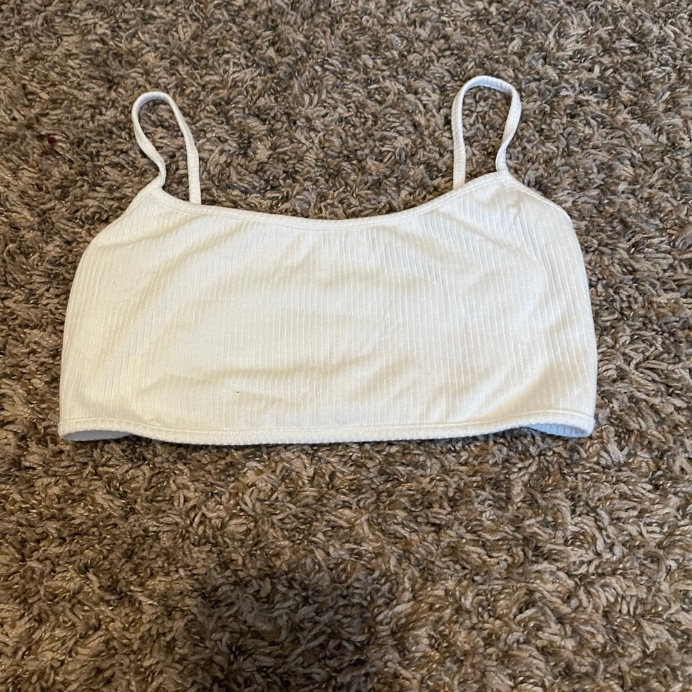 white bralette